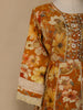 Mustard Yellow Floral Prints Cotton Straight Cut Salwar Suit - Diadem