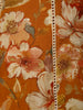 Mustard Yellow Floral Prints Cotton Straight Cut Salwar Suit - Diadem