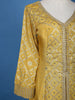 Mustard Yellow Geometric Mirror Embroidery Georgette Salwar Suit - Diadem