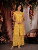 Mustard Yellow Leaf Printed Cotton Co-ord Set