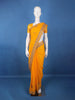 Mustard Yellow Paisley Embroidered Chiffon Saree - Diadem