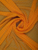 Mustard Yellow Paisley Embroidered Chiffon Saree - Diadem
