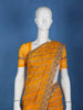 Mustard Yellow Paisley Embroidery Georgette Fancy Saree