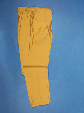 Mustard Yellow Paisley & Floral Multicolor Embroidered Jacquard Sherwani Suit - Diadem