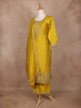 Mustard Yellow Semi Silk Embroidery Salwar Suit - Diadem