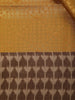 Mustard Yellow Semi Tussar Silk Abstract Designed Saree - Diadem