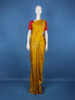 Mustard Yellow Woven Stripes Floral Design Zari Border Silk Saree - Diadem