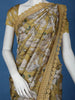Mustard yellow Floral Designed Semi Tussar Saree - Diadem