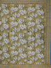 Mustard yellow Floral Designed Semi Tussar Saree - Diadem