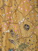 Mustard yellow Heavy Beads and Pearls Embroidered Design Net Haldi Lehenga Set with Choker Dupatta