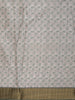 Muted Ash Grey Floral Printed Design Semi Tussar Saree