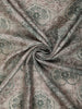 Muted Ash Grey Floral Printed Design Semi Tussar Saree