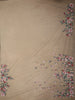 Muted Dusty Teal Blue Floral Sequins and Beads Embroidered Design Net Designer Saree