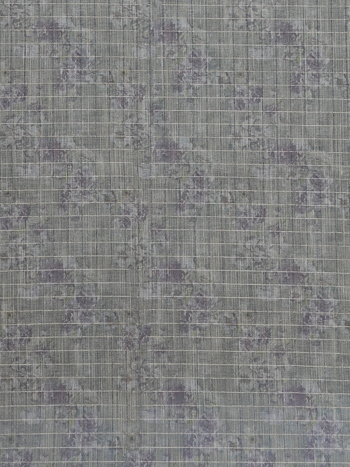 Muted Lavender Striped Design Tussar Silk Saree - Diadem