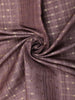 Muted Mauve Purple Striped Woven Design Tussar Saree with Contrast Animal Motif Border