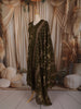 Muted Olive Green Floral Printed Design Cotton Straight Cut Salwar Suit with Dupatta