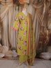 Muted Olive Green Floral Printed Design Cotton Straight Cut Salwar Suit with Dupatta