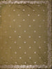 Muted Olive Green Floral Zari Embroidered Design Tissue Organza Fancy Saree with Designer Border