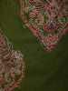 Muted Olive Green Kalamkari Printed Design Cotton Straight Cut Salwar Suit with Dupatta