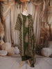 Muted Olive Green Paisley Printed Design Cotton Straight Cut Salwar Suit with Matching Dupatta