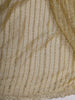 Muted Olive Green Vertical Striped Beads Embroidered Design Pure Tissue Silk Party Wear Saree with Designer Border