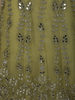 Muted Olive Moss Green Floral Thread and Mirror Embroidered Design Net Anarkali Gown with Dupatta