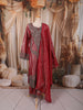Muted Pink Paisley Sequins and Beads Embroidered Design Tissue Silk Palazzo Suit with Matching Dupatta