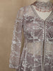 Muted Purple Sequins And Beads Embellished Net Lehenga