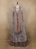 Muted Purple Sequins And Beads Embellished Net Lehenga