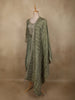 Muted Sage Green Butta Zari Woven Design Tissue SIlk Palazzo Suit with Dupatta