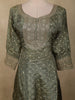 Muted Sage Green Butta Zari Woven Design Tissue SIlk Palazzo Suit with Dupatta