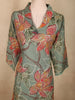 Muted Sage Green Floral Printed Design Cotton Co-ord Set