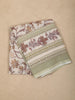 Muted Sage Olive Green Floral Thread Embroidered Design Cotton Unstitched Salwar Material
