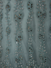 Muted Steel Blue Floral Sequins Embroidered Design Net Gown with Dupatta