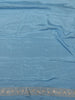 Muted Steel Blue Floral Zari Woven Design Banarasi Saree