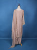Muted Pink Floral Motif Emroidery Georgette Salwar Suit