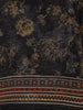 Navy Blue Abstract Design Linen Cotton Saree