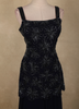 Navy Blue Beaded Embroidery Georgette Palazzo Suit