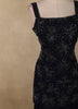 Navy Blue Beaded Embroidery Georgette Palazzo Suit