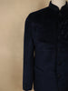 Navy Blue Beads Embroidered Design Velvet Men’s Suit