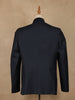 Navy Blue Botanical Embroidered Viscose Men's Suit