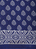 Navy Blue Butta Printed Design Cotton Casual Wear Saree