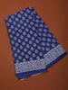Navy Blue Butta Printed Design Cotton Casual Wear Saree