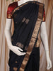 Navy Blue Butta Woven Design Kanchipuram Silk Saree with Zari Border