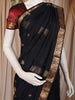 Navy Blue Butta Woven Design Kanchipuram Silk Saree with Zari Border