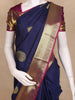 Navy Blue  Butta Woven Kanchipuram Silk Saree