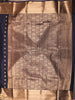 Navy Blue Butta Zari Woven Design Kanchipuram Silk Saree with Matching Zari Border