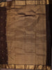 Dark Chocolate Brown Butta Zari Woven Design Kanchipuram Silk Saree with Matching Zari Border