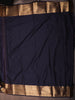 Navy Blue Butta Zari Woven Design Kanchipuram Silk Saree with Matching Zari Border