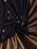 Navy Blue Butta Zari Woven Design Kanchipuram Silk Saree with Matching Zari Border